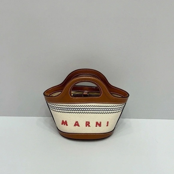 Marni Handbags - Marni Canvas and Leather Mini Bag